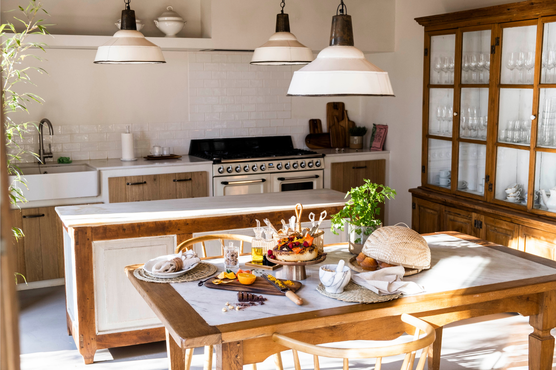 cocina de diseño rústico