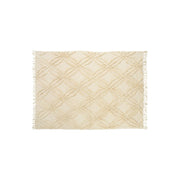 Manta beige para cama de algodón 130x170 cm