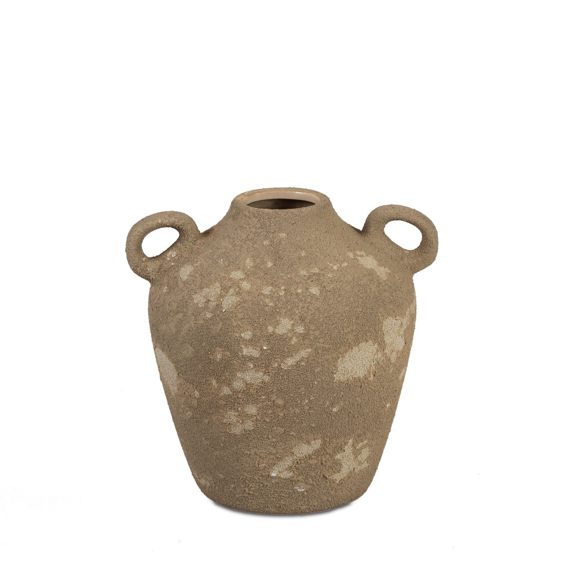 Jarrón decorativo de cerámica Atacama marrón 17 cm