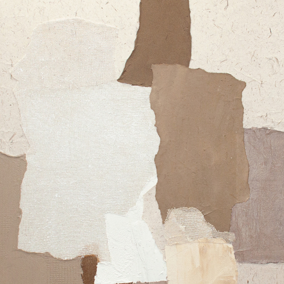 Detalle de las formas y texturas del cuadro abstracto Orlando
