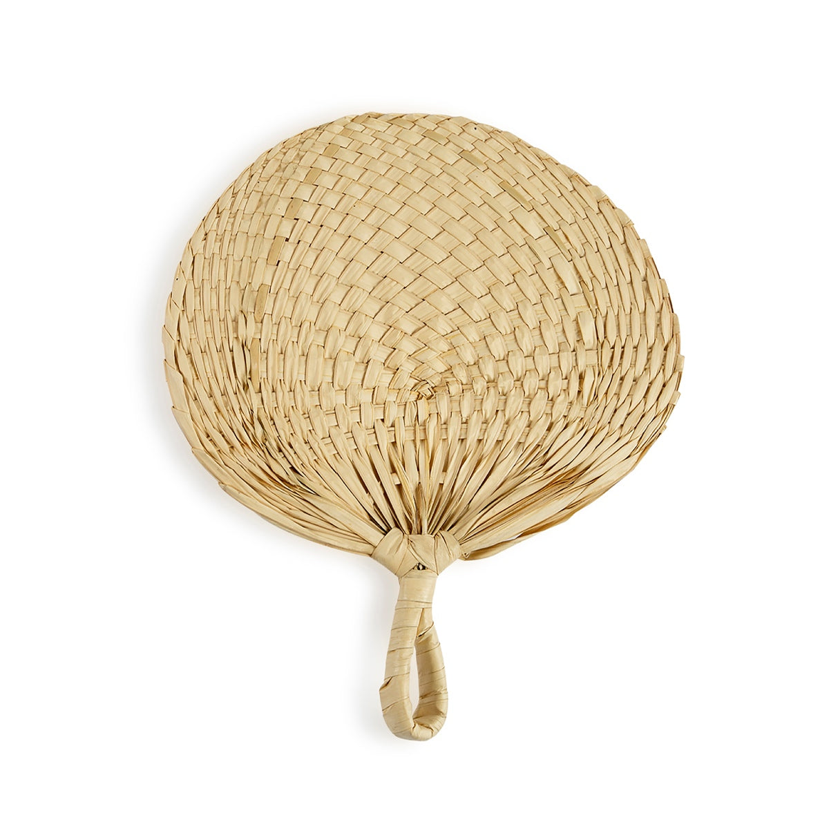 Figura decorativa abanico de fibra natural