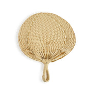 Figura decorativa abanico de fibra natural