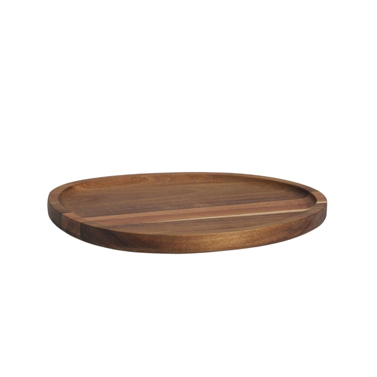 Bandeja decorativa de madera de acacia