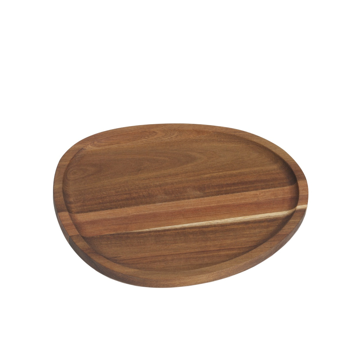 Bandeja decorativa de madera de acacia