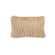 Cojín decorativo de pelo beige 40x60