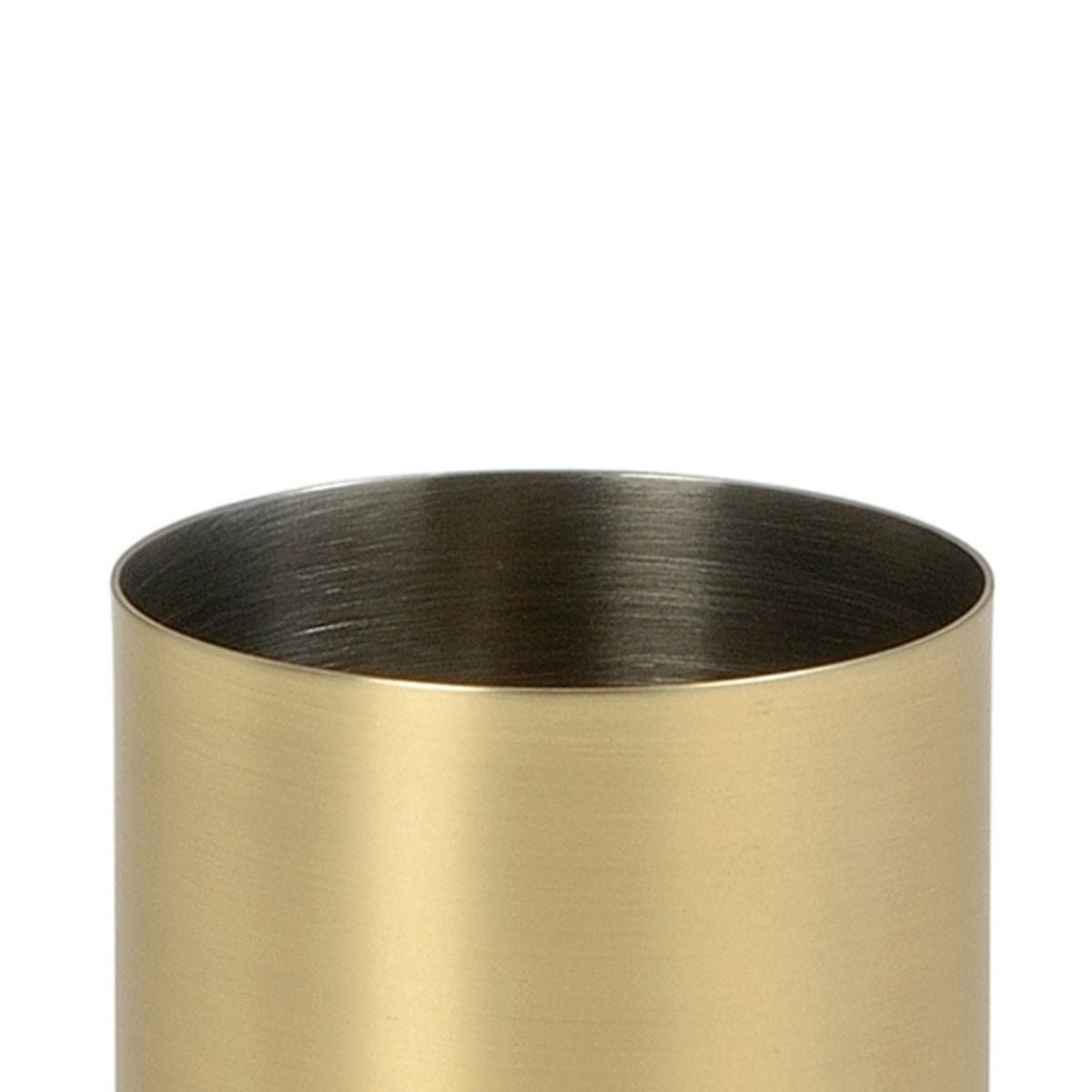 Portacepillos de baño de acero inoxidable dorado