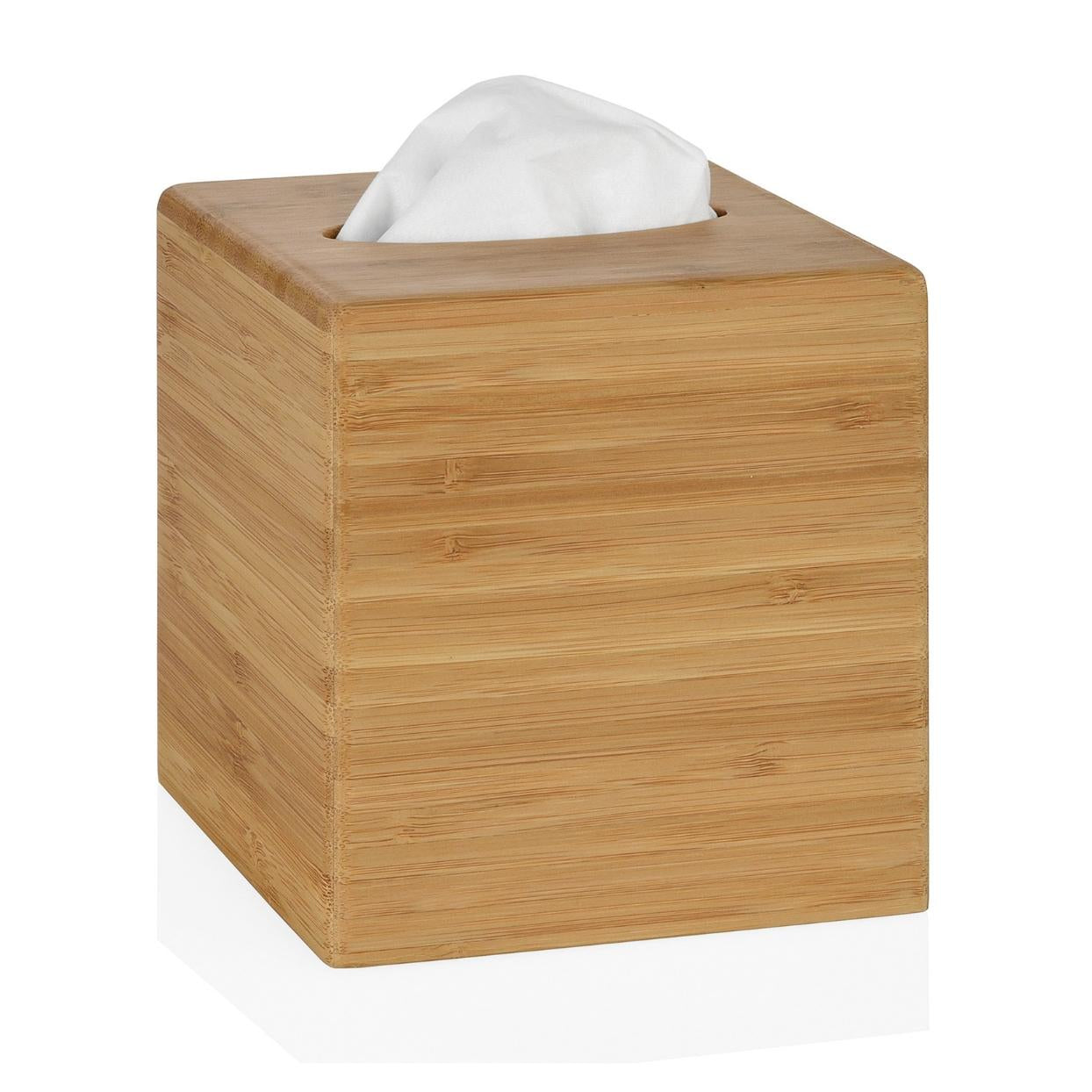 Caja para pañuelos de bambú marrón