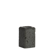 Portacepillos de baño de mármol travertino negro