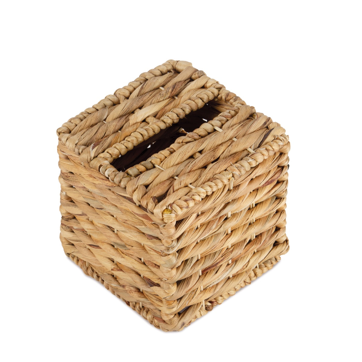 Portapañuelos de fibra natural cuadrado