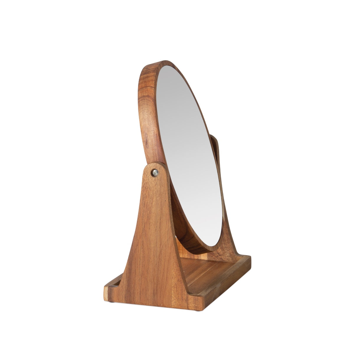 Espejo joyero de madera con pie