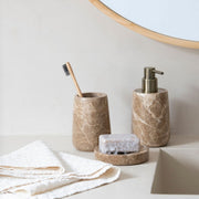 Jabonera de baño de color marrón