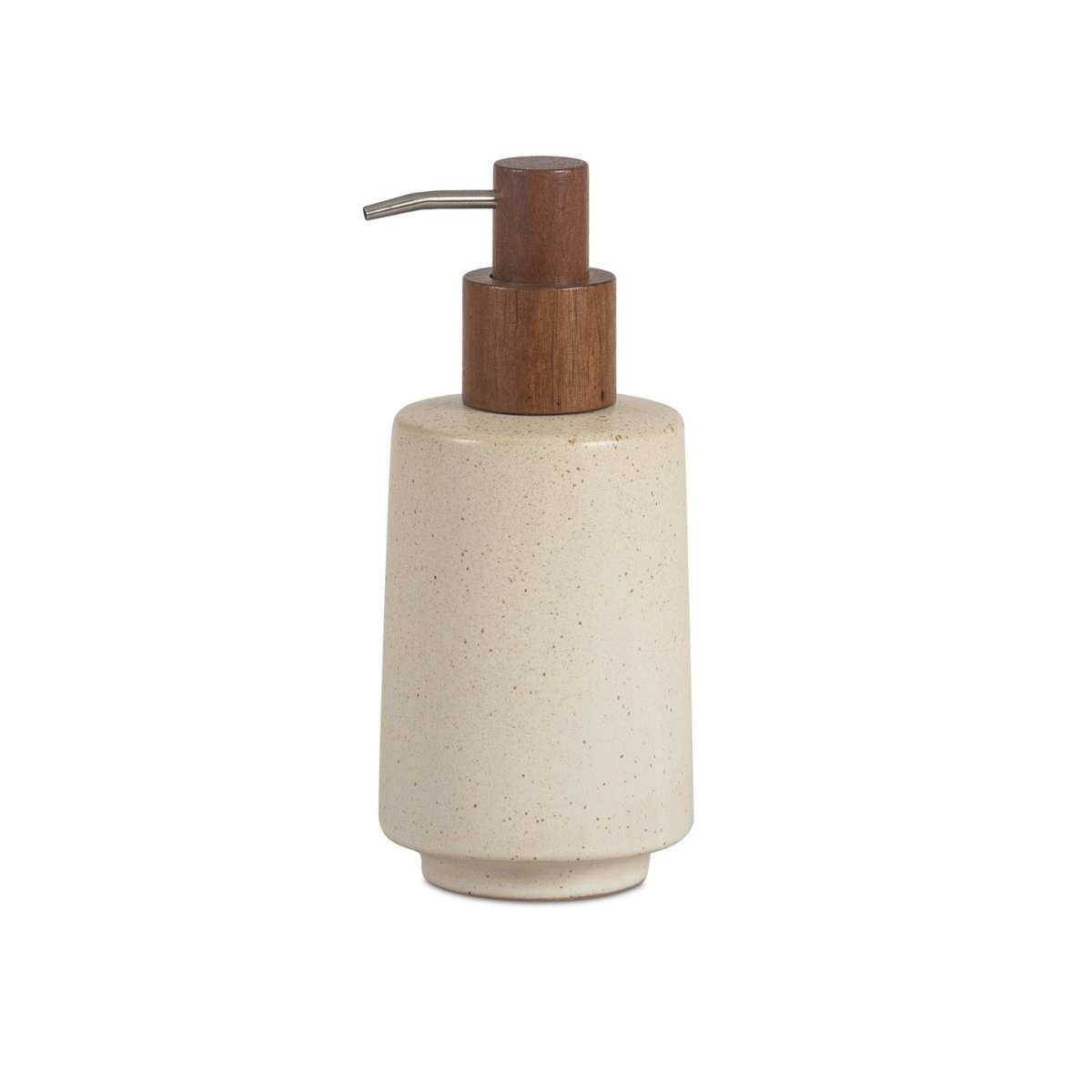 Dispensador de baño de cerámica beige