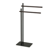 Toallero de pie negro de madera moderno