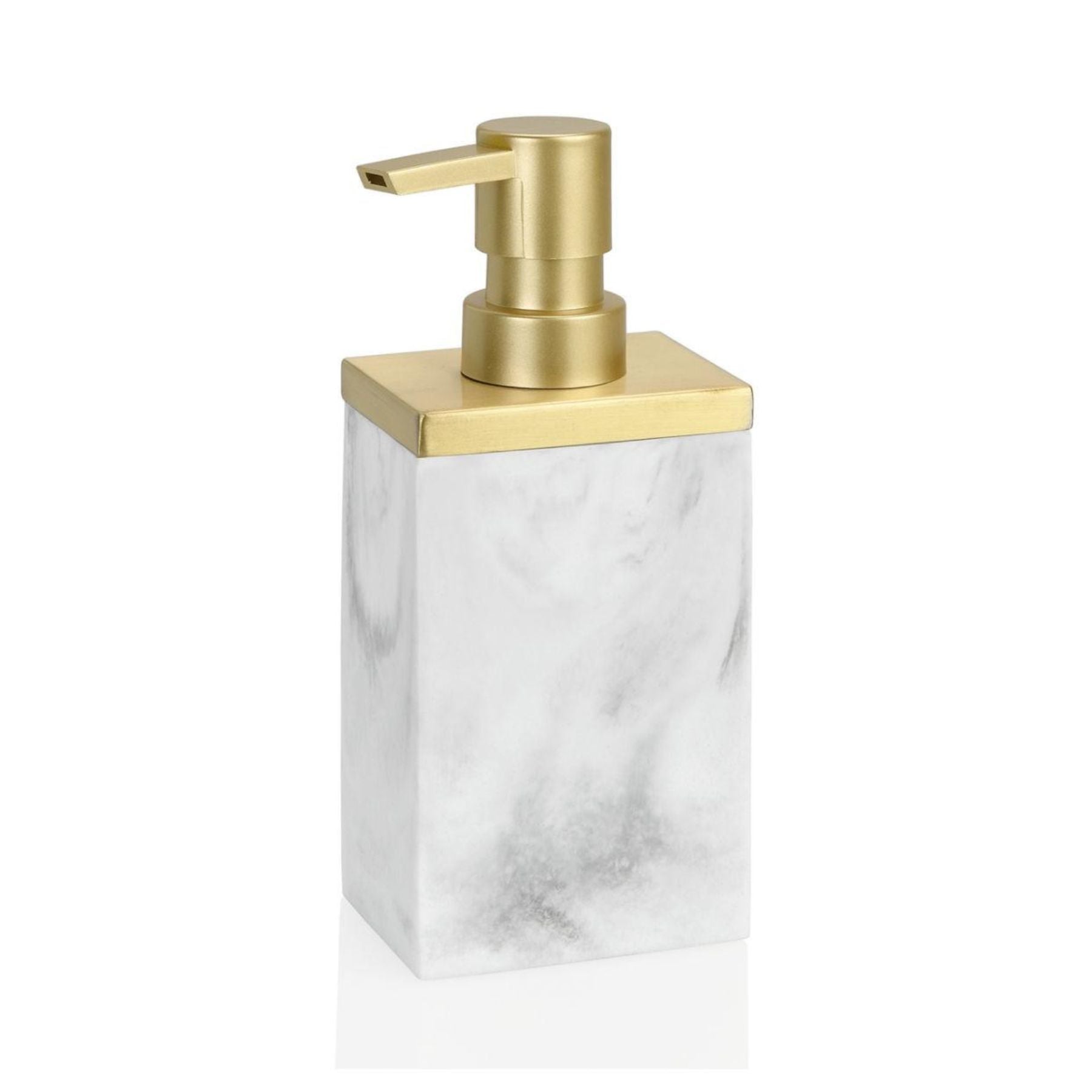 Dispensador de jabón de mármol blanco