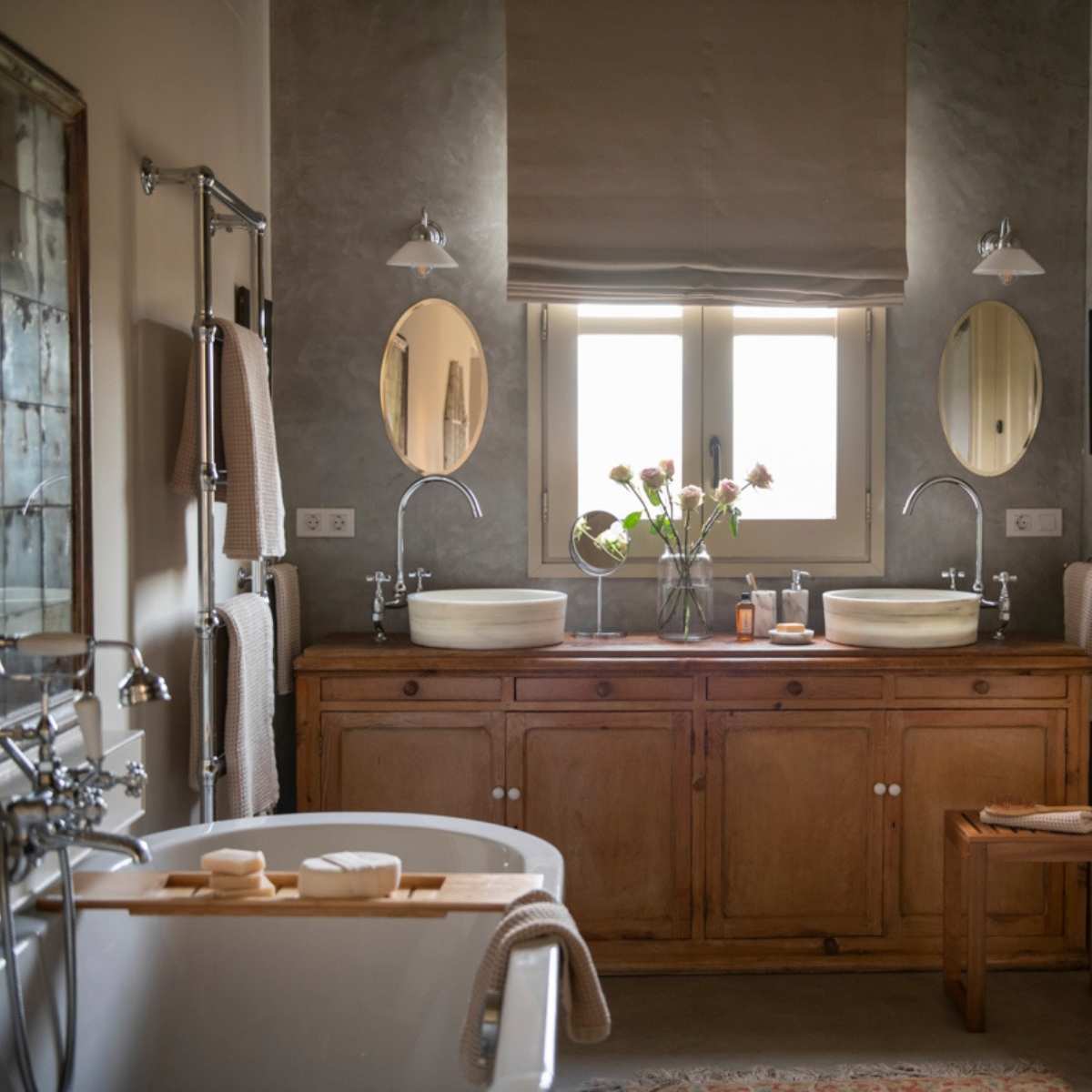 Foto de ambiente de baño rústico