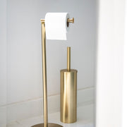 Portarrollos de baño dorado de metal clásico