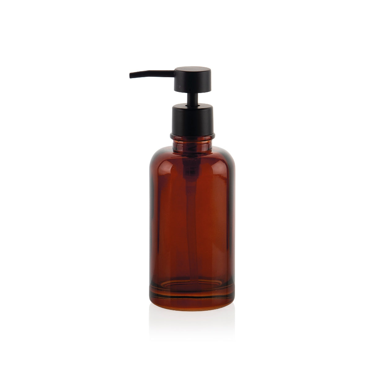 Dispensador de baño de cristal moderno marrón