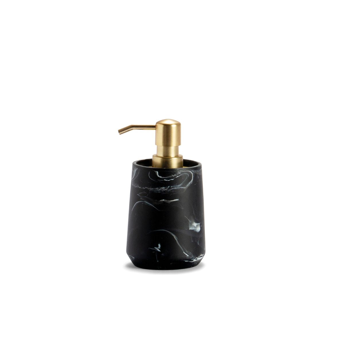 Dispensador de cuarto de baño de mármol clásico negro