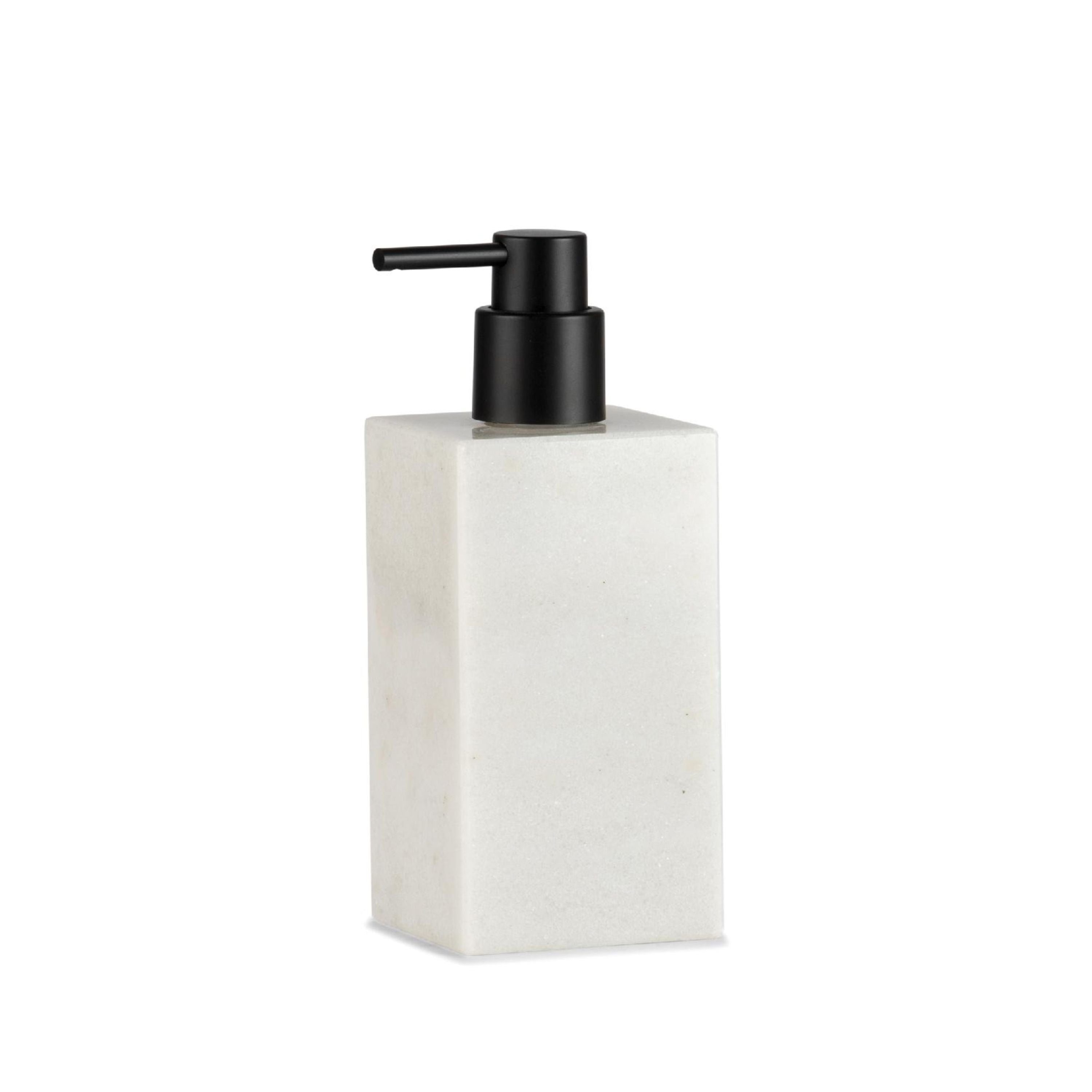Dispensador de cuarto de baño de mármol blanco