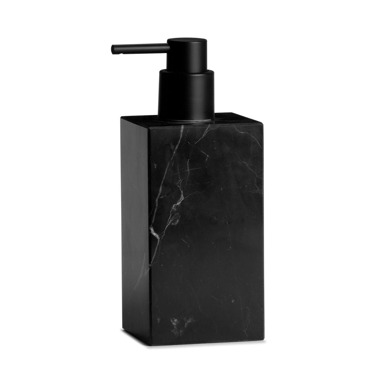 Dispensador de baño de mármol moderno negro