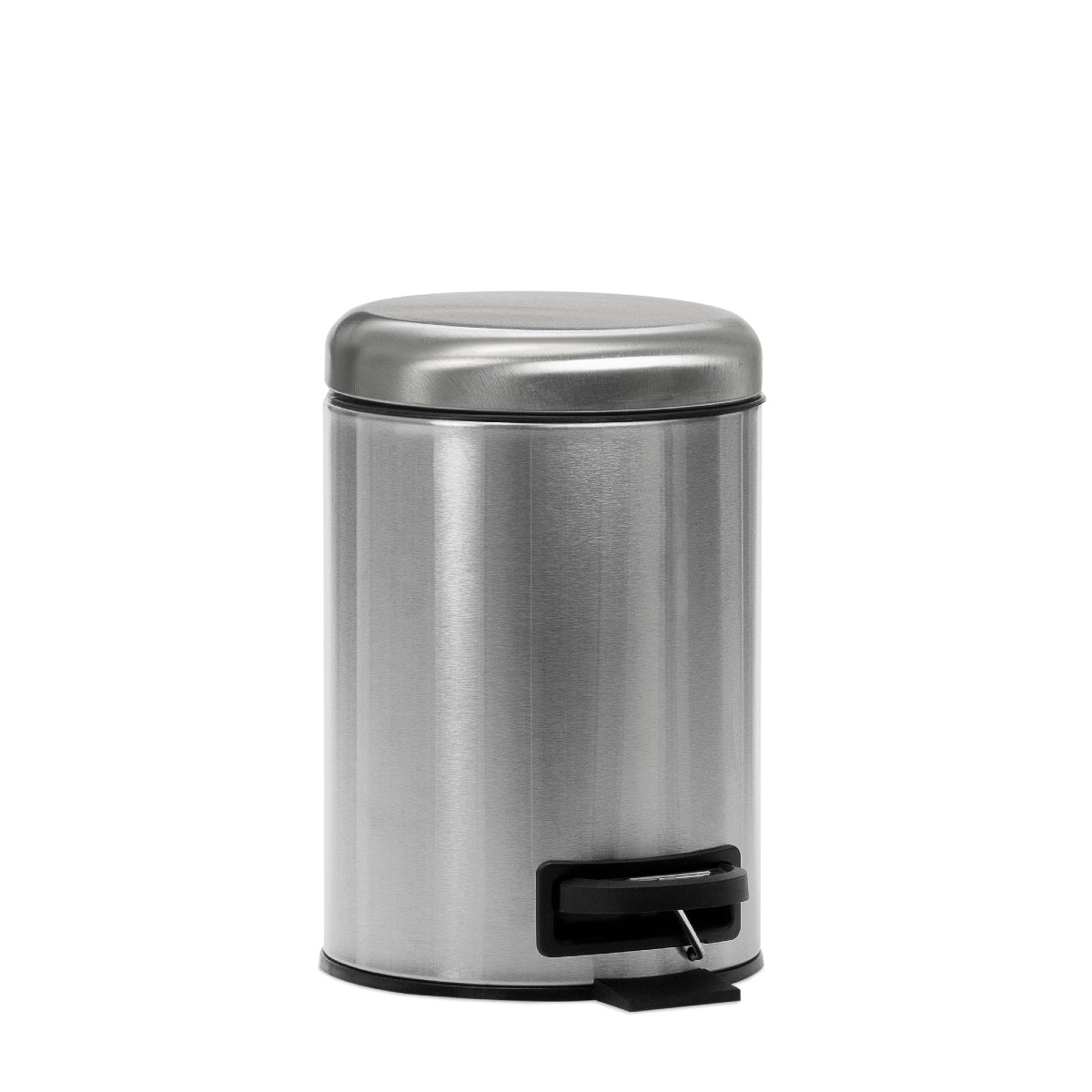 Papelera moderna de metal para baño