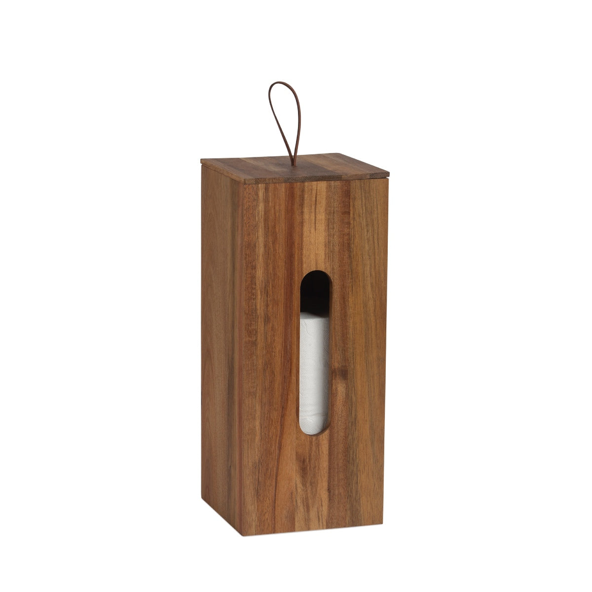 Portarrollos para recambios de papel WC de madera