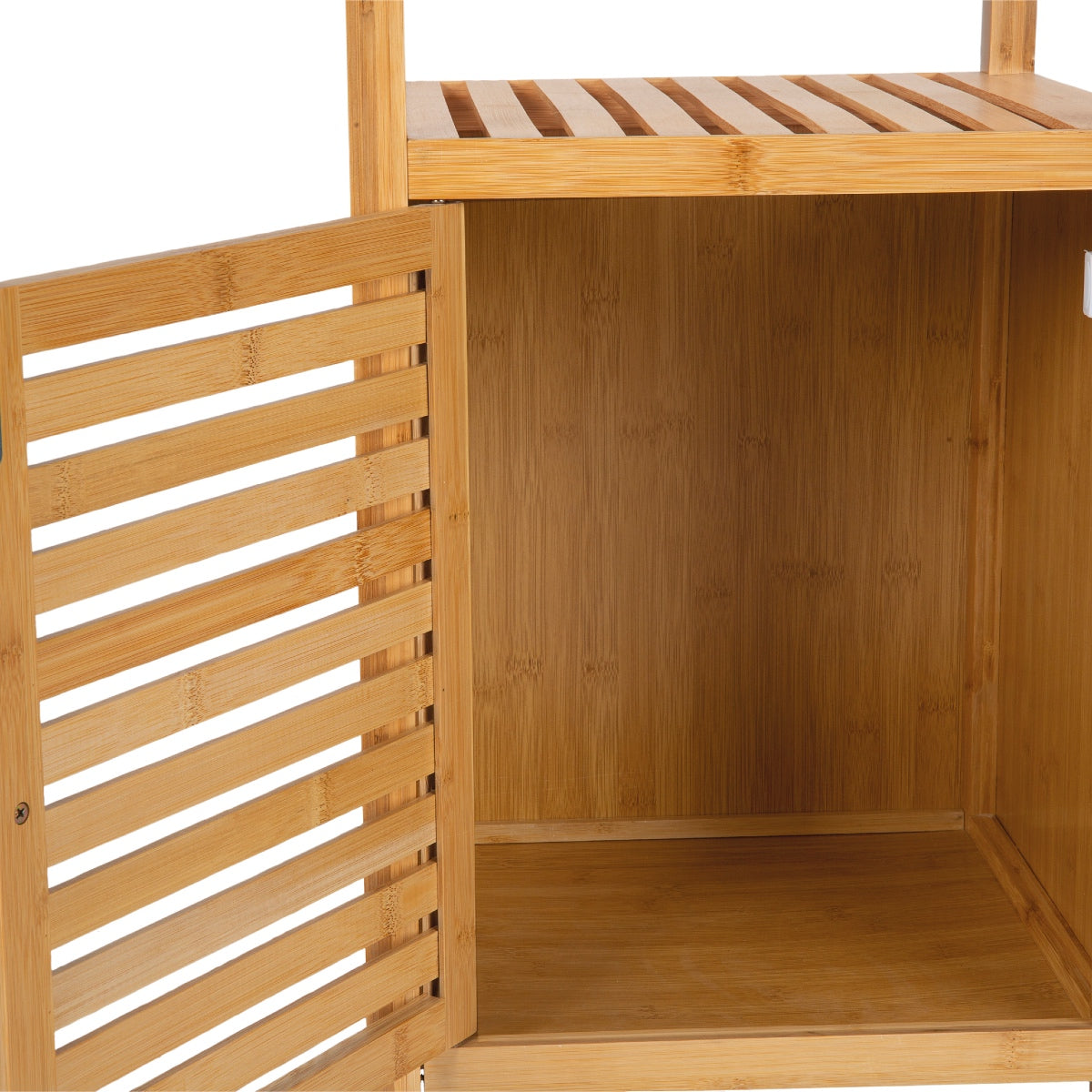 Armario de baño de bambú nórdico 110 cm