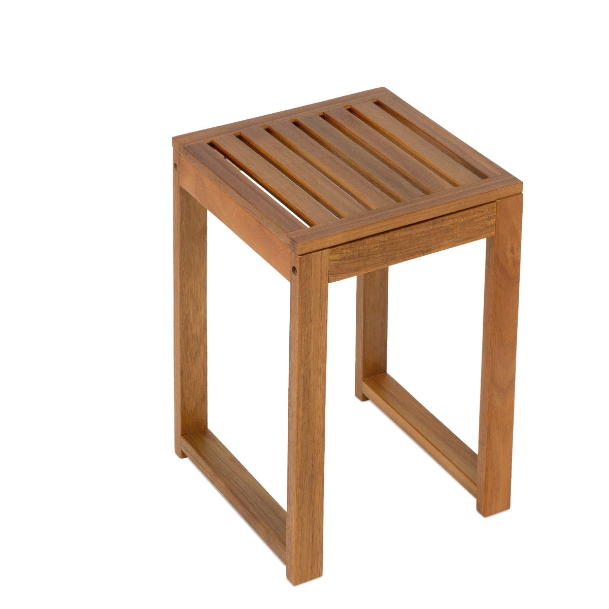Taburete de baño de madera
