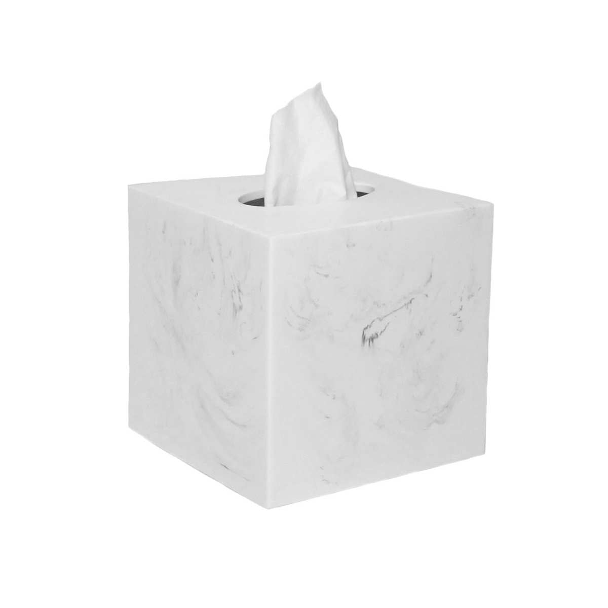 Caja de pañuelos blanca con tissue