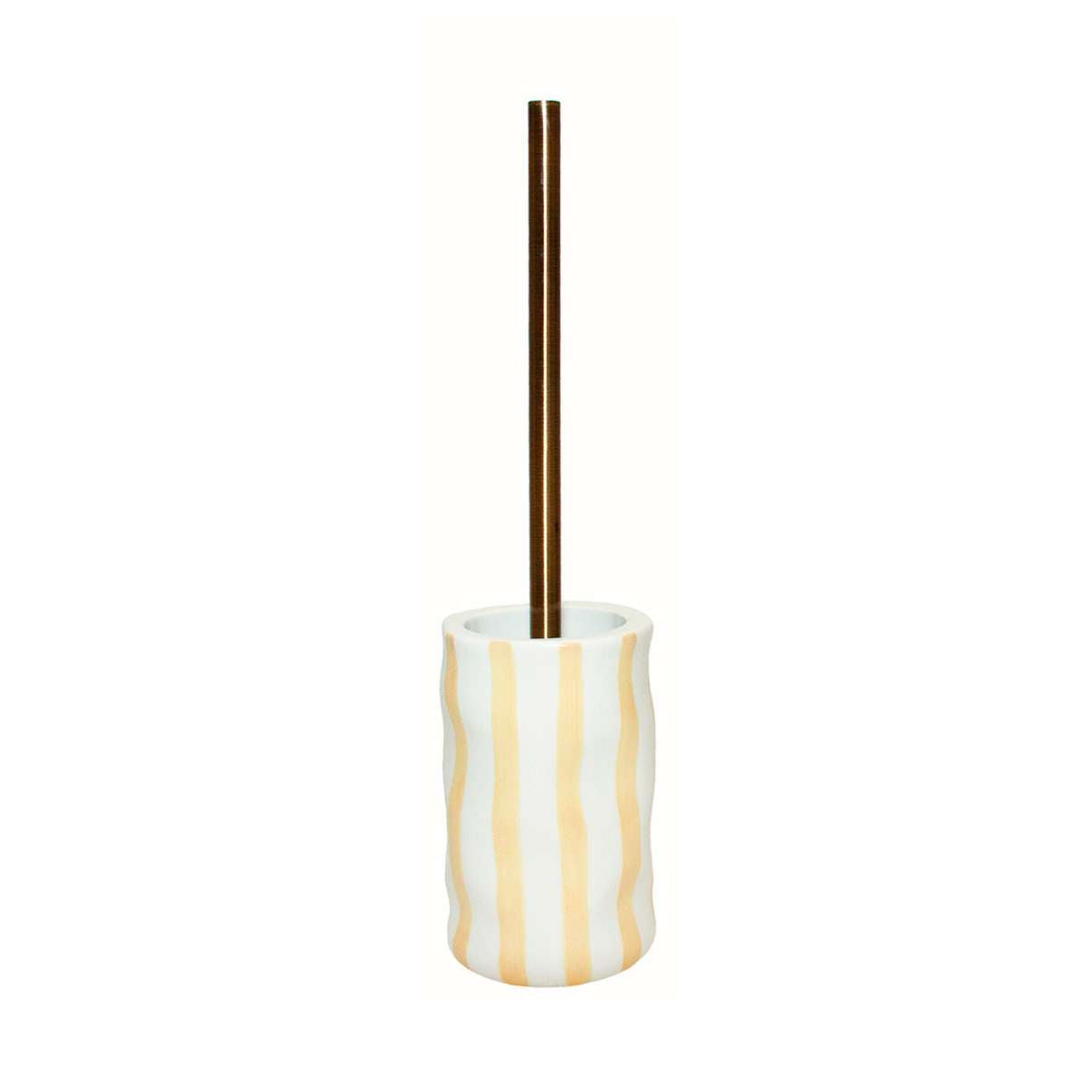Escobilla de cerámica de rallas beige