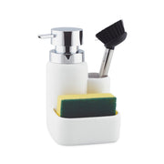 Dispensador de jabón de resina blanco
