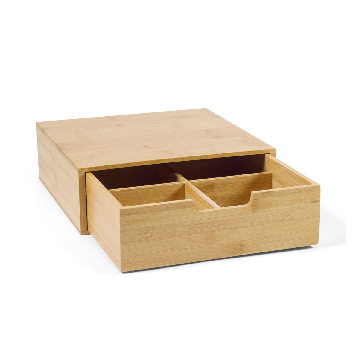 Caja para cápsulas de café de bambú