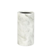 Soporte de utensilios de cocina de mármol blanco