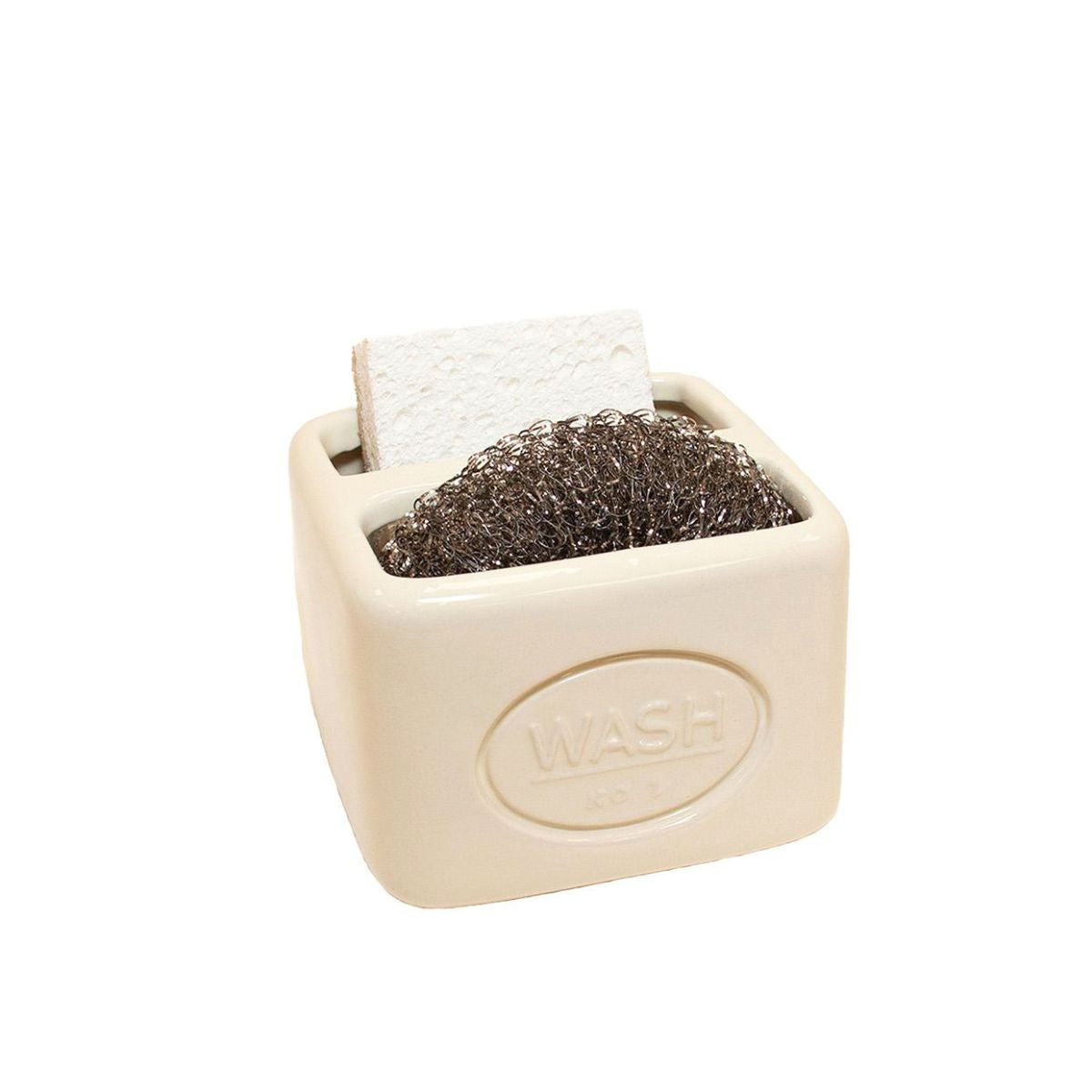 Soporte para esponja cerámica Wash crema