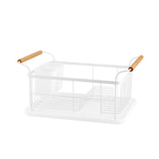 Escurreplatos de cocina blanco de metal