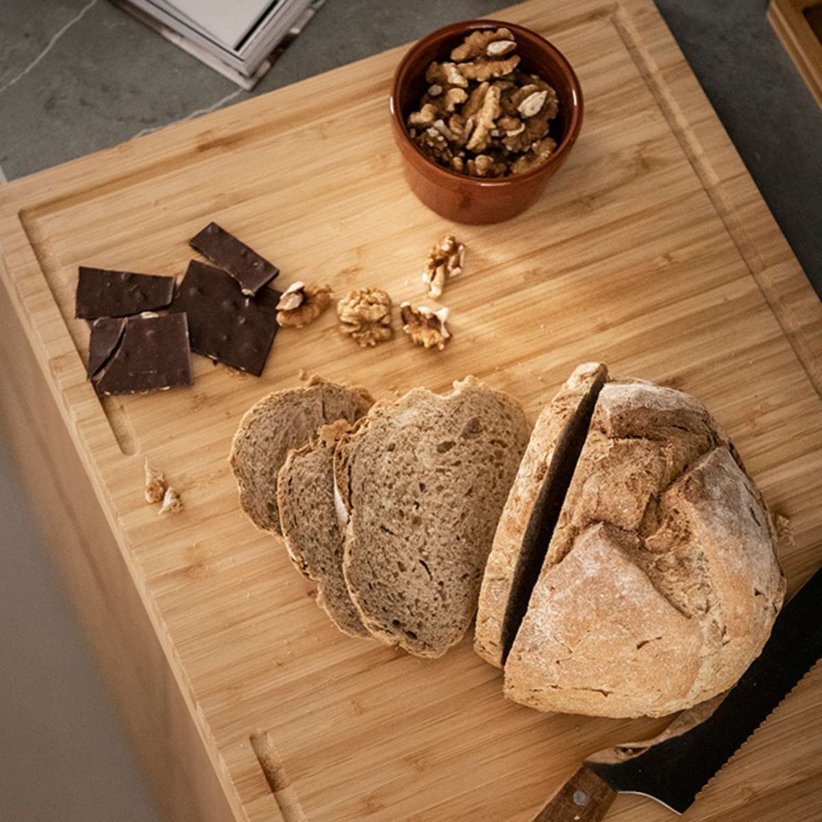 Tabla de corte de bambú para cocina