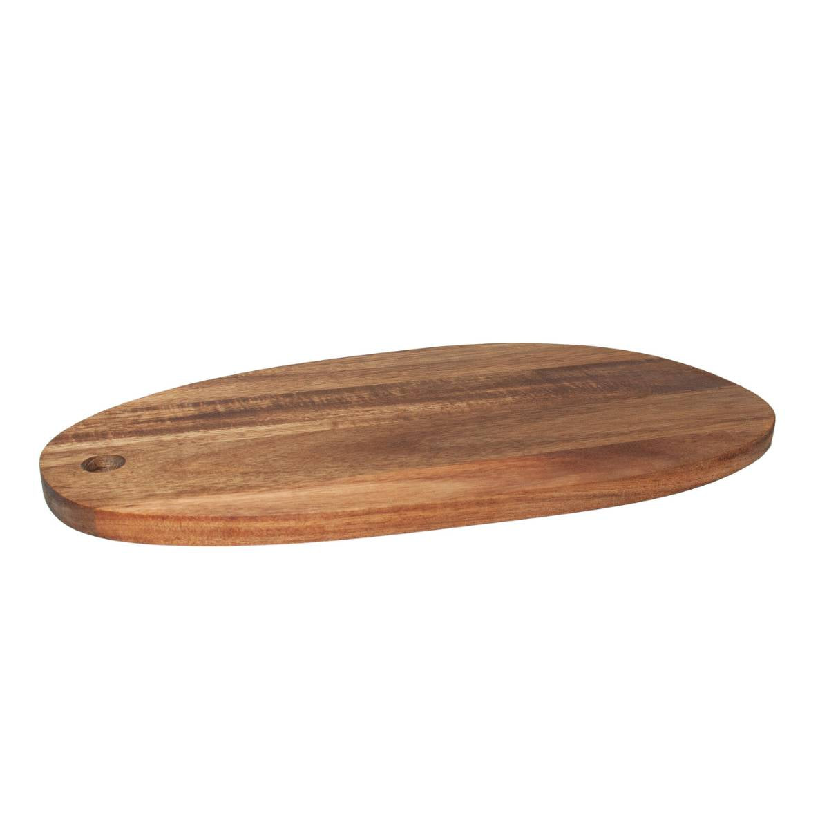 Tabla de cortar de madera de acacia 45 cm ovalada