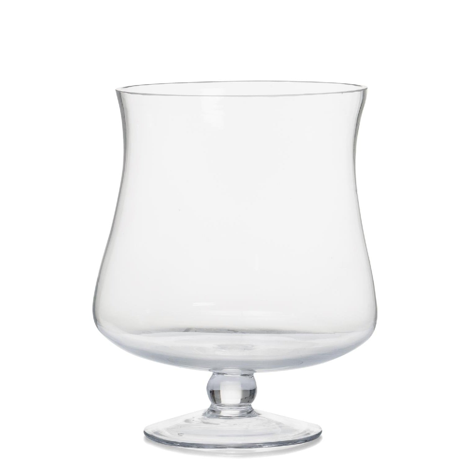 Portavelas clásico de sobremesa de cristal