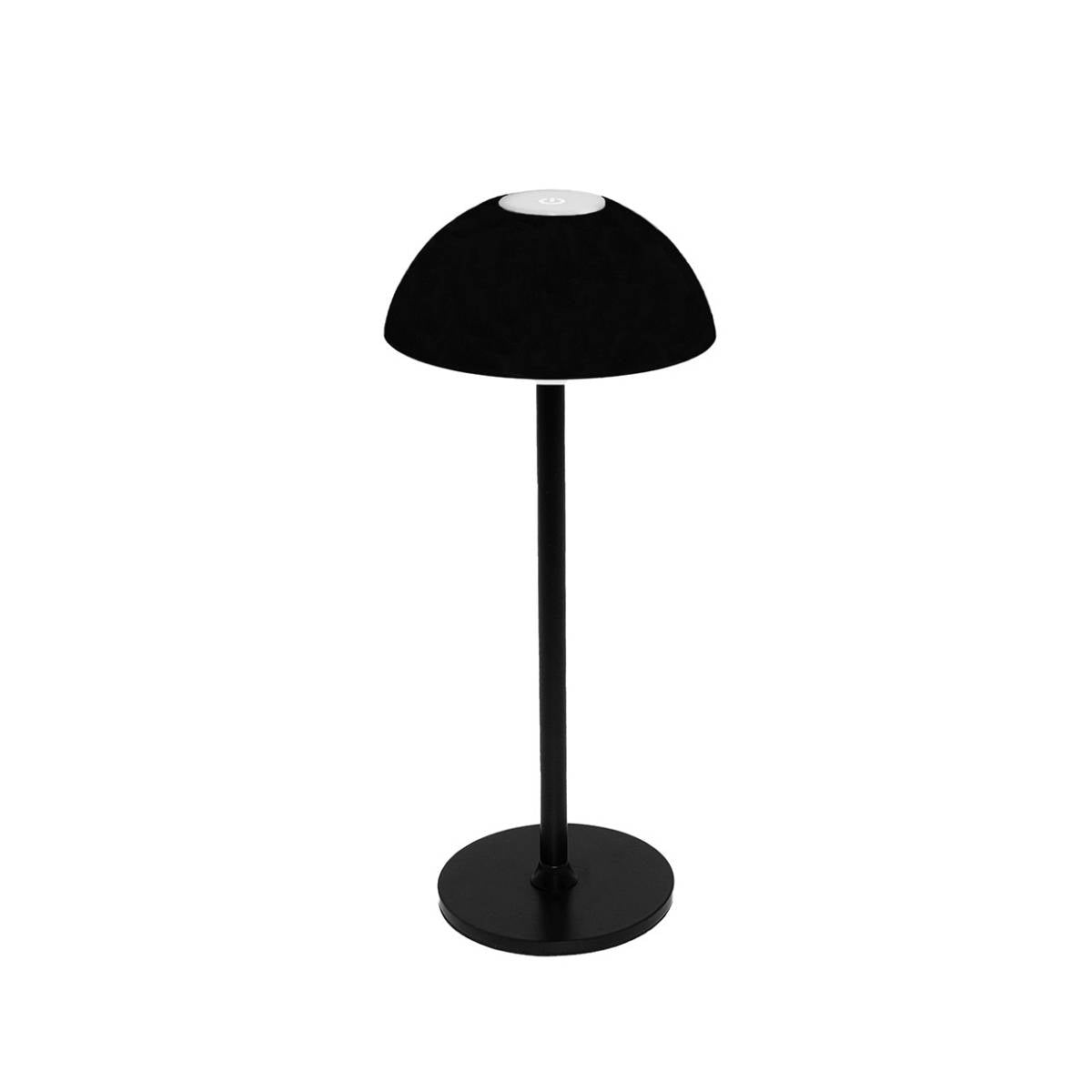 Lámpara portátil LED negra de diseño minimalista Andrea House