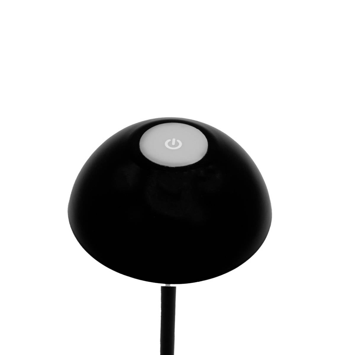 Lámpara LED inalámbrica Levi negra Ø13x30 cm