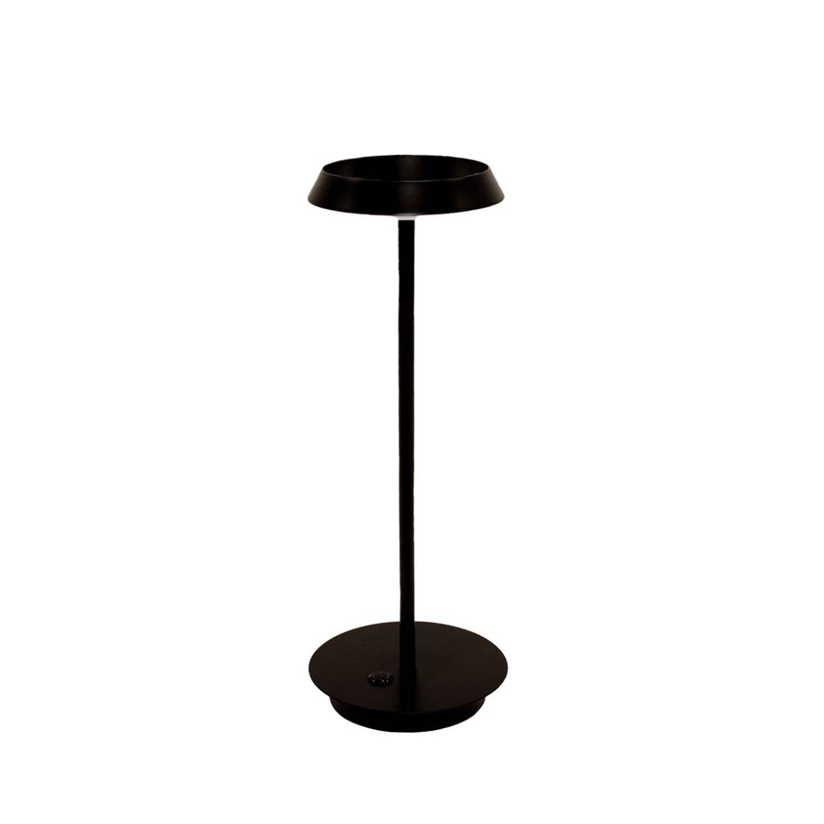 Lámpara portátil LED negra de diseño moderno Andrea House