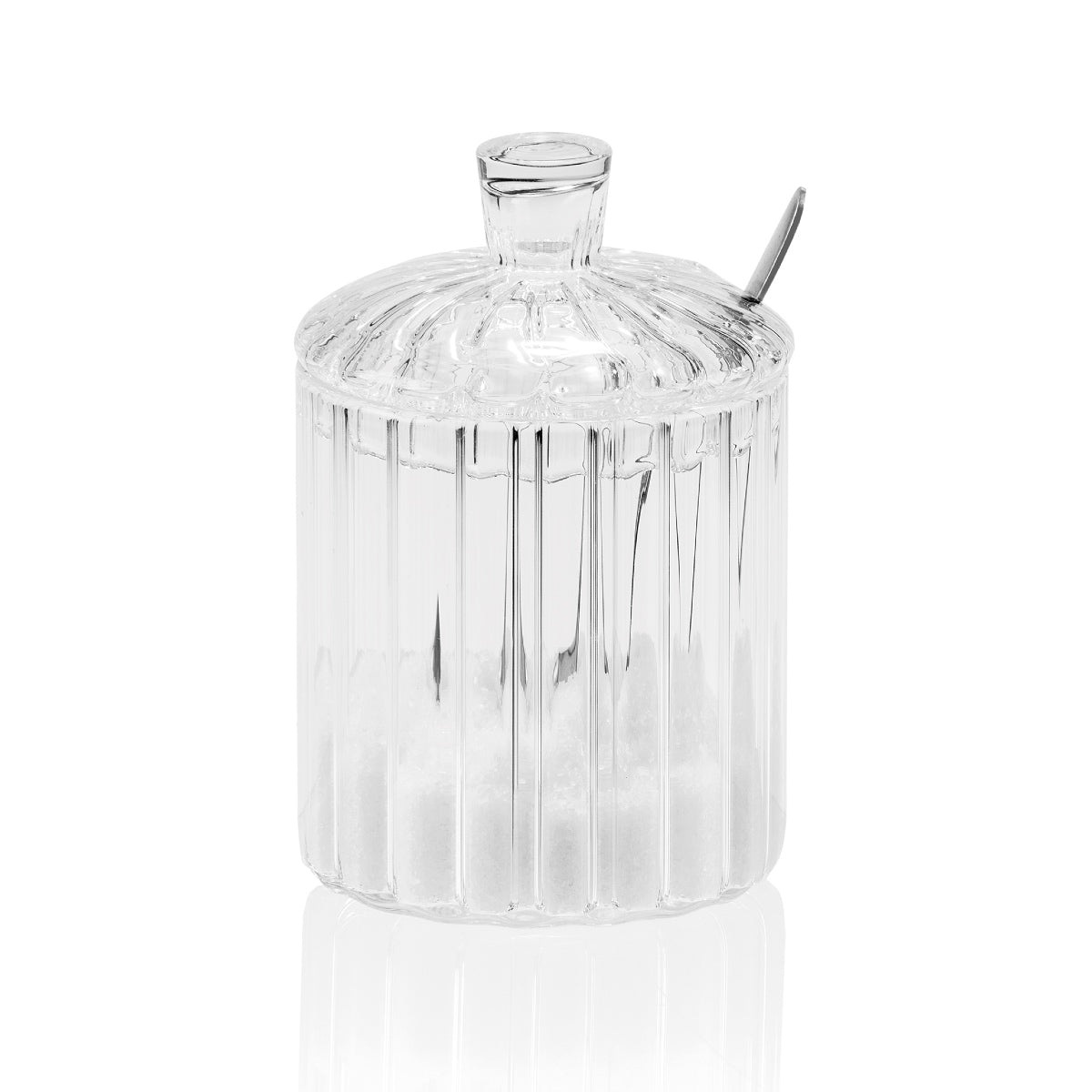 Azucarero lechera de cristal