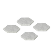 Posavasos de mármol blanco y gris