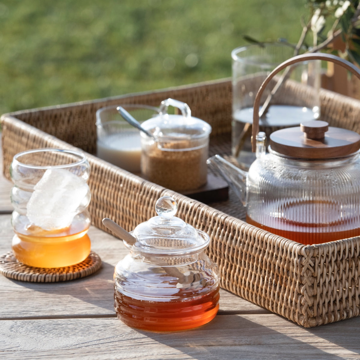 Set de 4 vasos de cristal Oslo