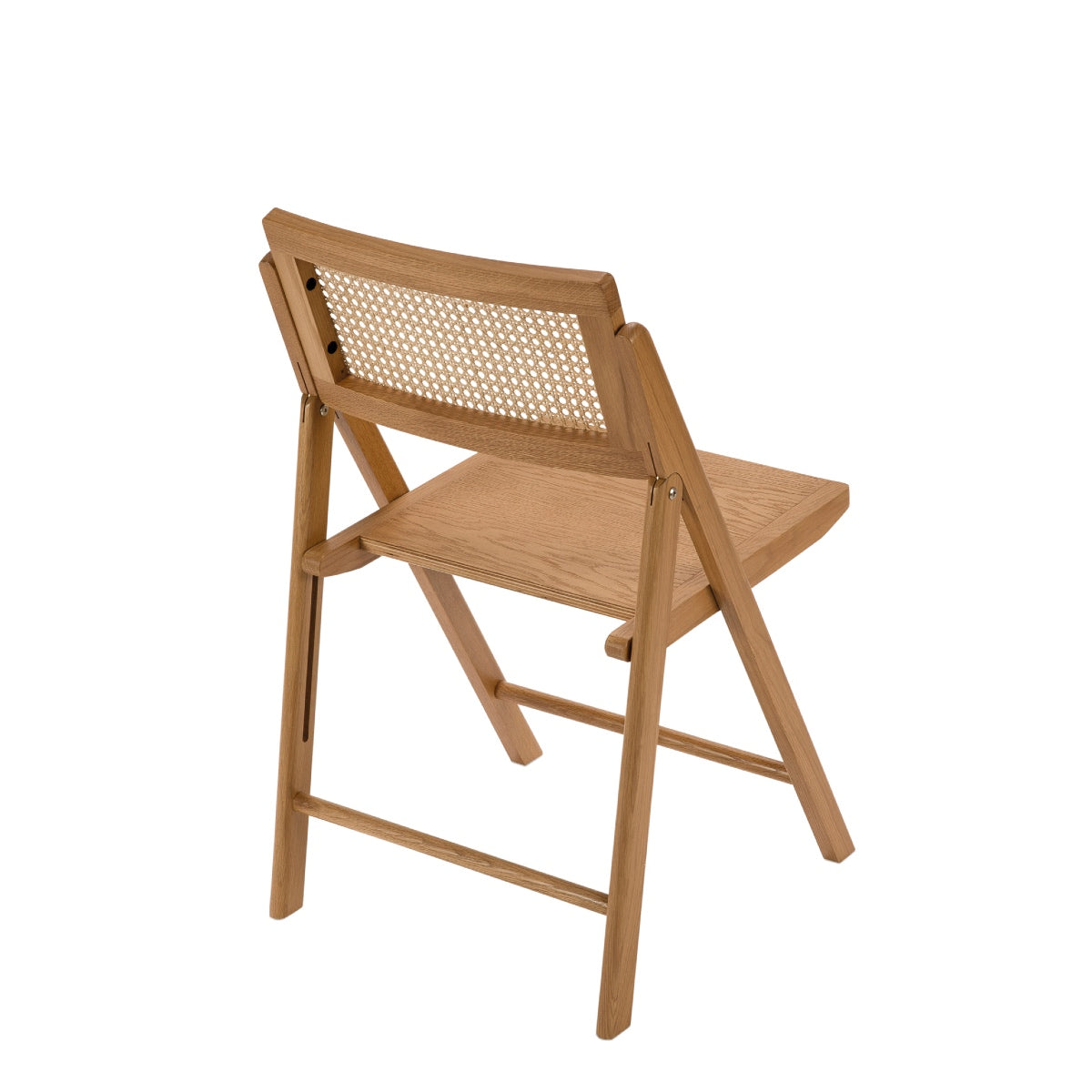 Silla plegable de roble natural