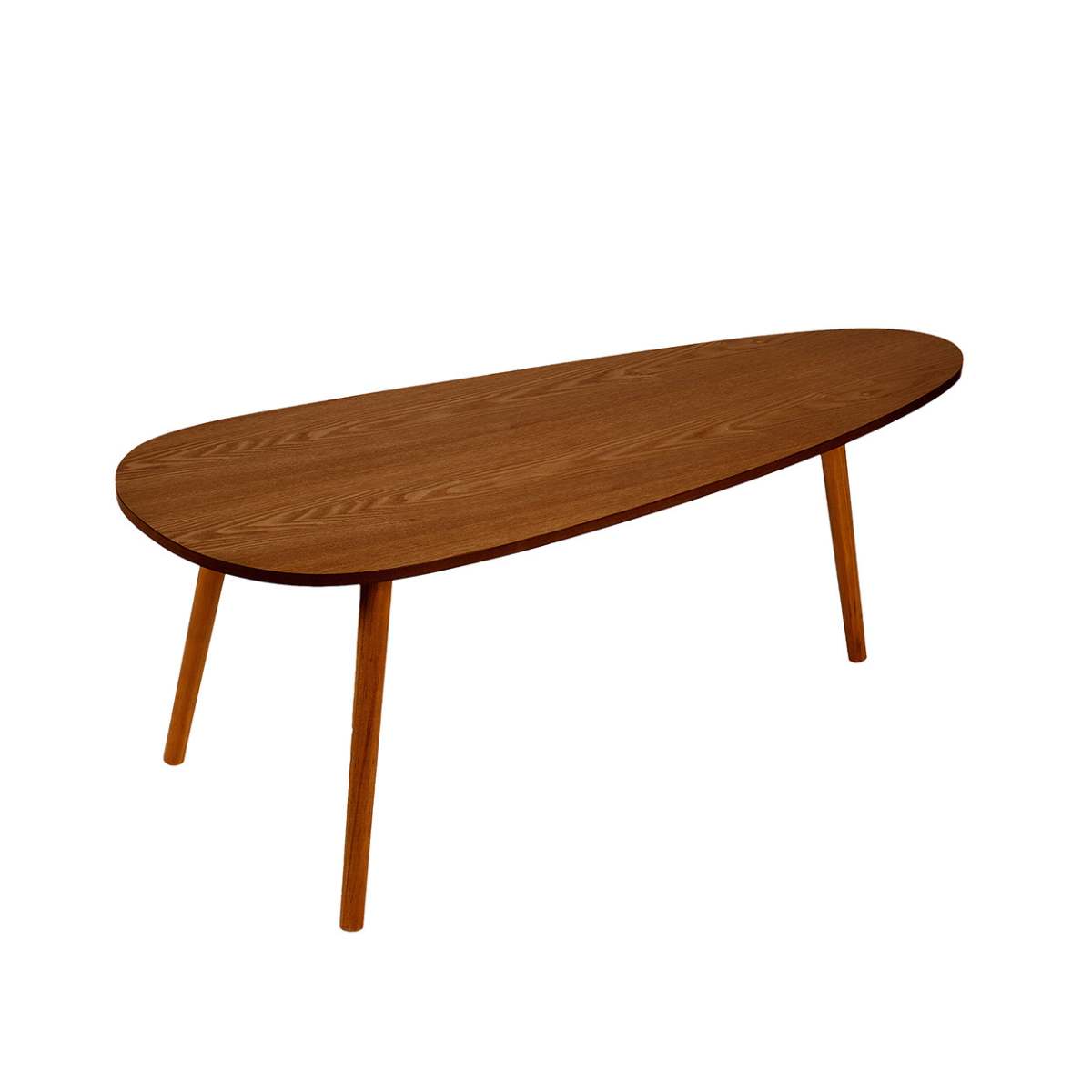 mesa auxiliar de madera de fresno oscuro