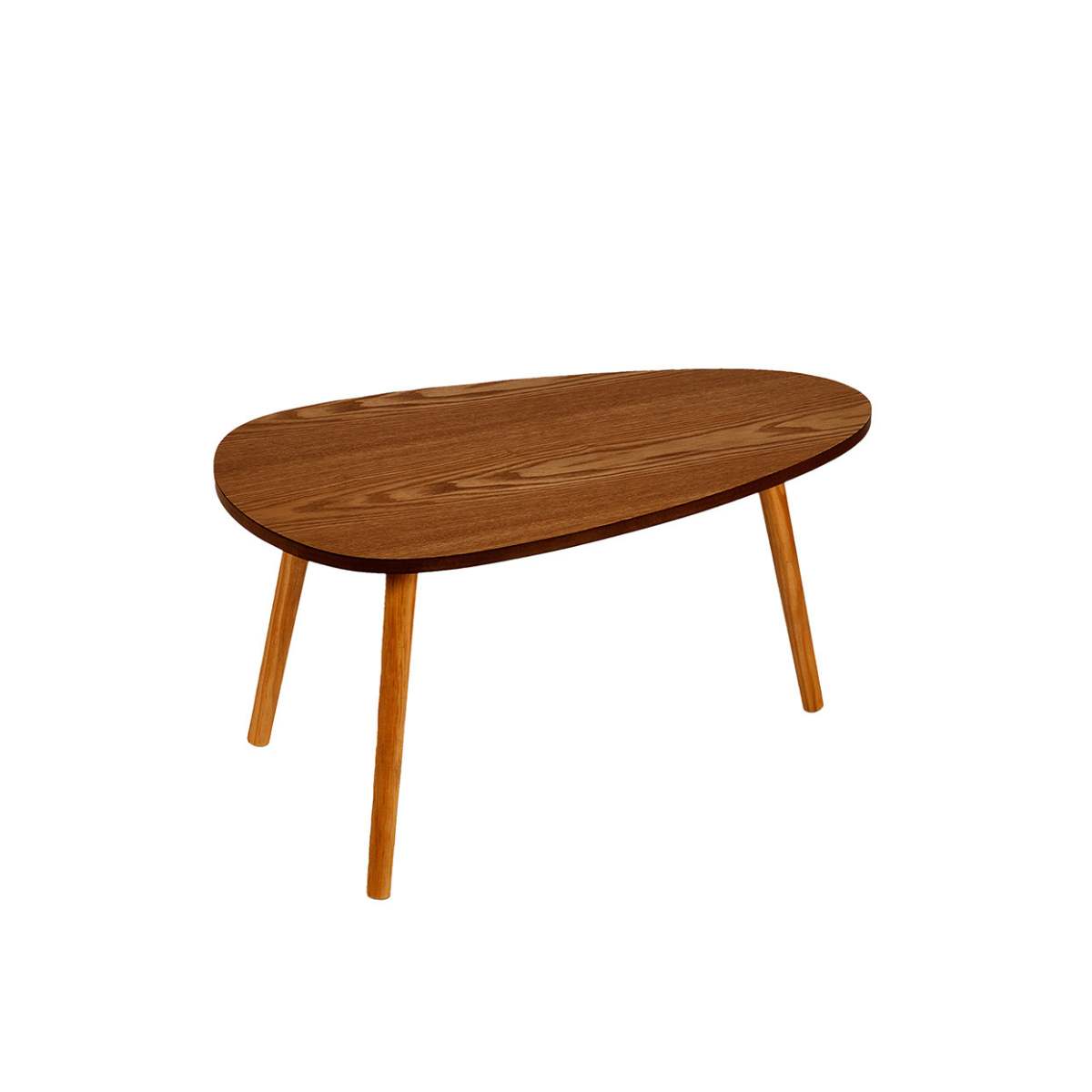 mesa nido auxiliar de madera de fresno oscuro
