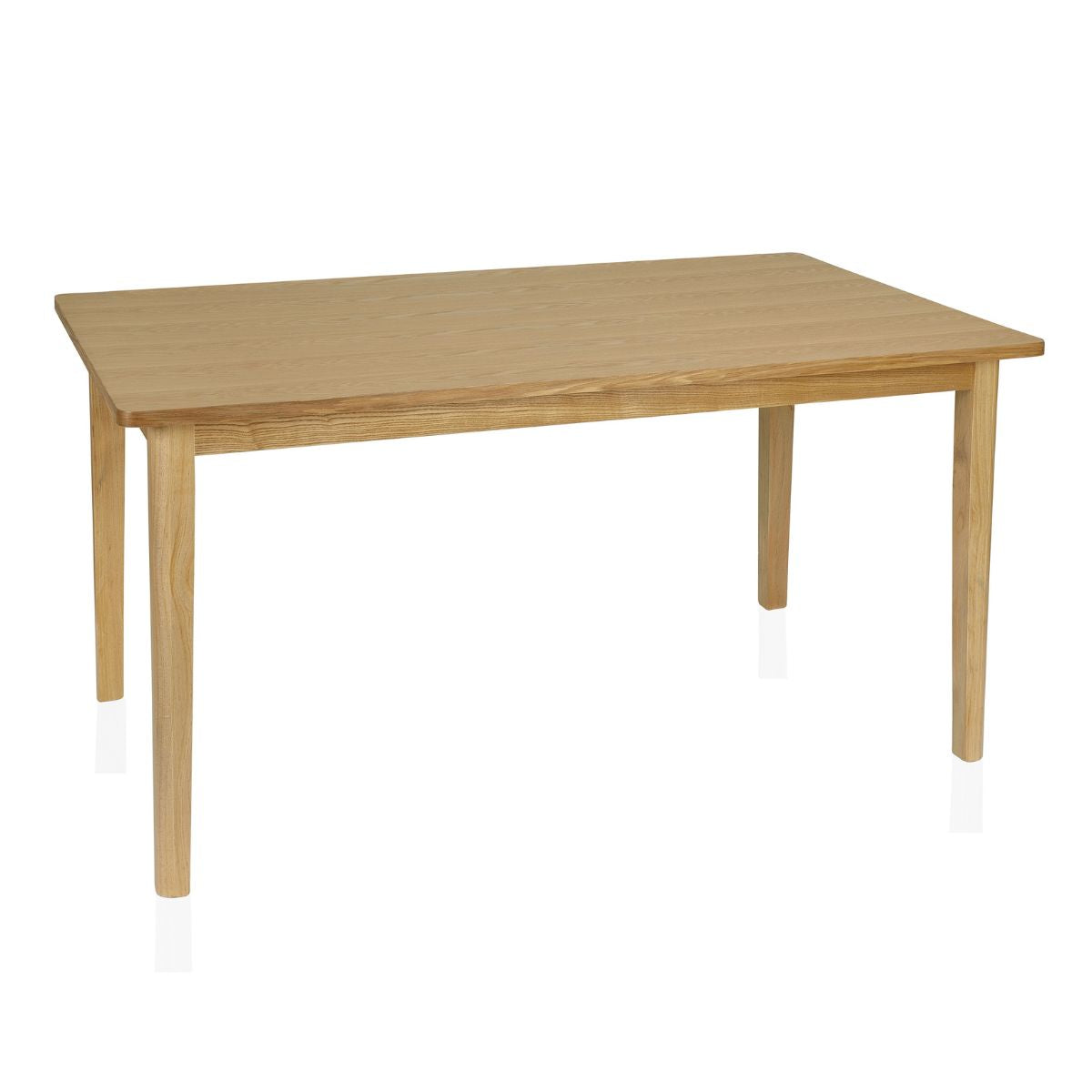 Mesa de comedor clásica de madera beige