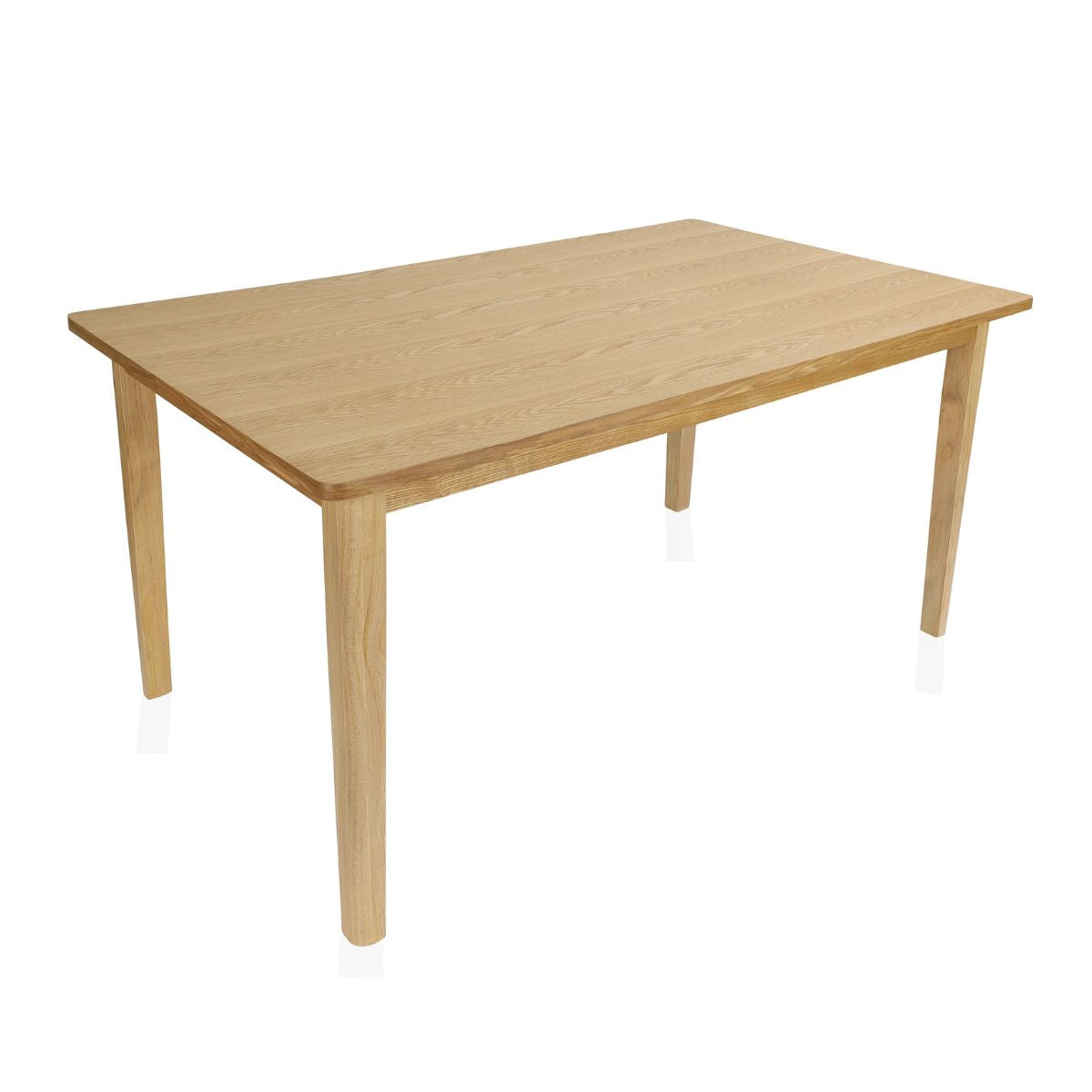 Mesa de comedor clásica de madera beige