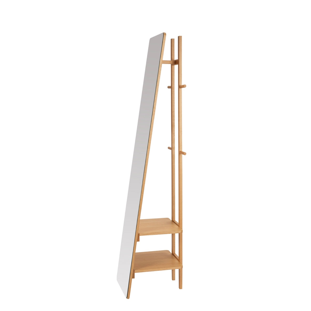 Espejo estante vestidor nórdico de madera